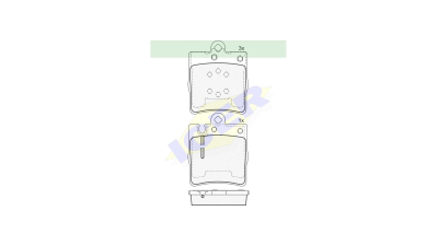 Set placute frana Icer 181312, parte montare : Punte Spate