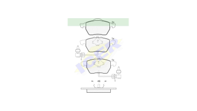 Set placute frana Icer 181331, parte montare : Punte Fata