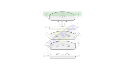 Set placute frana Icer 181339, parte montare : Punte Fata