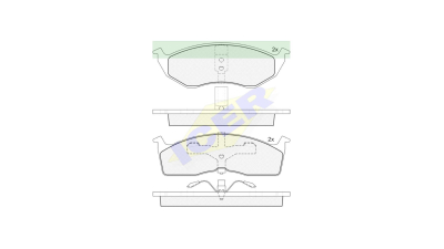 Set placute frana Icer 181377, parte montare : Punte Fata