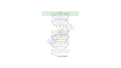 Set placute frana Icer 181392, parte montare : Punte Spate
