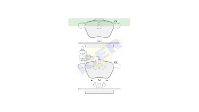 Set placute frana Icer 181395, parte montare : Punte Fata