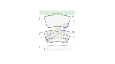 Set placute frana Icer 181433, parte montare : Punte Spate