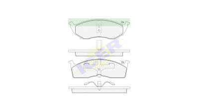 Set placute frana Icer 181436, parte montare : Punte Fata