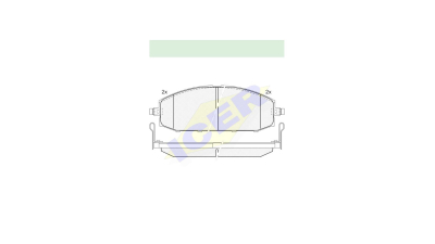 Set placute frana Icer 181448, parte montare : Punte Fata
