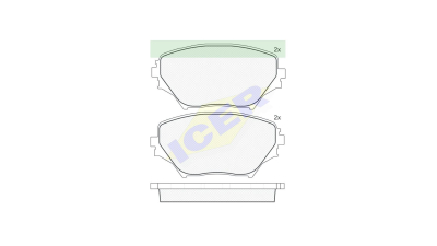 Set placute frana Icer 181519, parte montare : Punte Fata