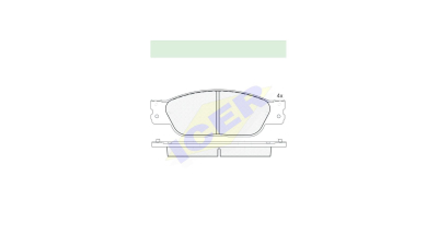 Set placute frana Icer 181545, parte montare : Punte Fata