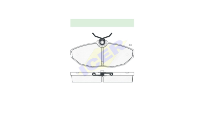 Set placute frana Icer 181546, parte montare : Punte Spate