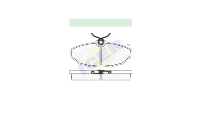 Set placute frana Icer 181562, parte montare : Punte Spate