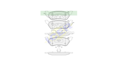 Set placute frana Icer 181564, parte montare : Punte Spate
