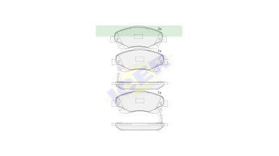 Set placute frana Icer 181573, parte montare : Punte Fata