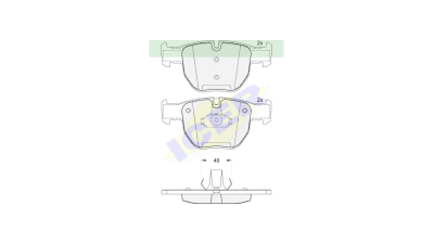Set placute frana Icer 181574, parte montare : Punte Fata