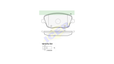 Set placute frana Icer 181575701, parte montare : Punte Fata