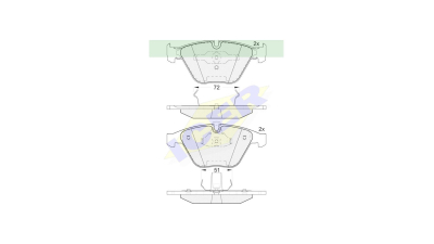 Set placute frana Icer 181577, parte montare : Punte Fata