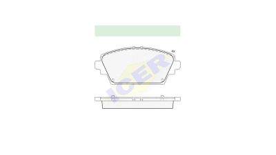 Set placute frana Icer 181581, parte montare : Punte Fata