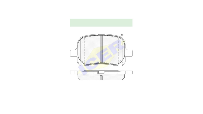 Set placute frana Icer 181632, parte montare : Punte Fata