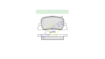 Placute frana ICER IE181633, Spate