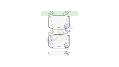 Set placute frana Icer 181634, parte montare : Punte Spate