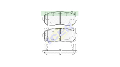 Set placute frana Icer 181669, parte montare : Punte Spate