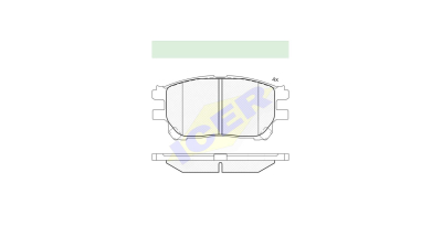 Set placute frana Icer 181671, parte montare : Punte Fata