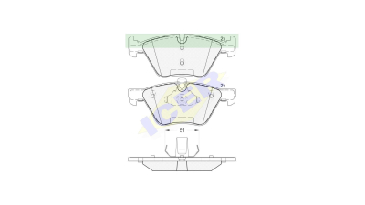 Set placute frana Icer 181683, parte montare : Punte Fata