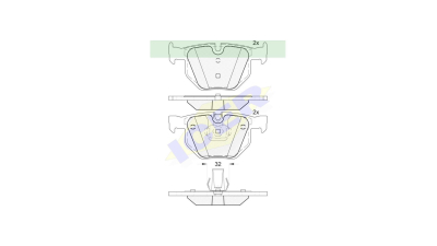 Placute frana ICER IE181685-202, Spate