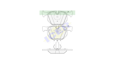 Set placute frana Icer 181685, parte montare : Punte Spate