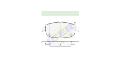 Placute frana ICER IE181689, Fata