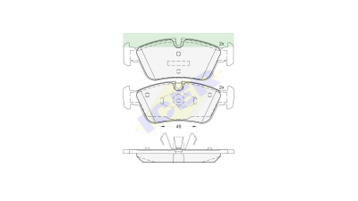 Set placute frana Icer 181698, parte montare : Punte Fata