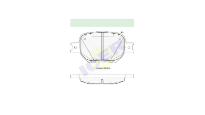 Set placute frana Icer 181704, parte montare : Punte Fata