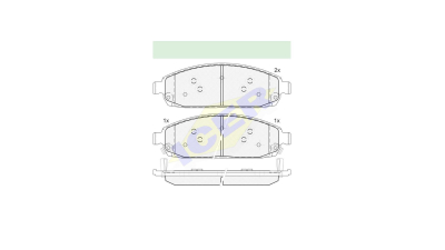 Set placute frana Icer 181713, parte montare : Punte Fata