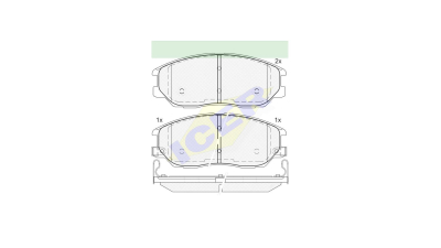 Set placute frana Icer 181714, parte montare : Punte Fata