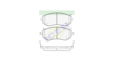 Set placute frana Icer 181717, parte montare : Punte Fata