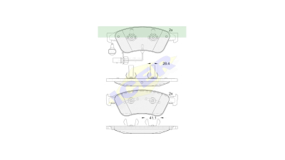 Set placute frana punte fata Icer 181725 Audi A6 (C6), 05.2004-03.2011, A8, 1994-2010; VW Phaeton 2002-2016