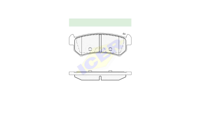 Set placute frana Icer 181727, parte montare : Punte Spate