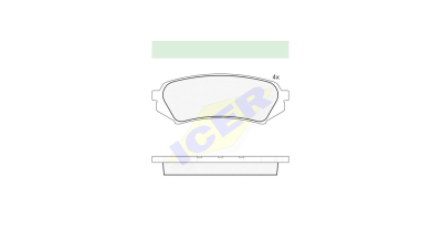 Set placute frana Icer 181734, parte montare : Punte Spate