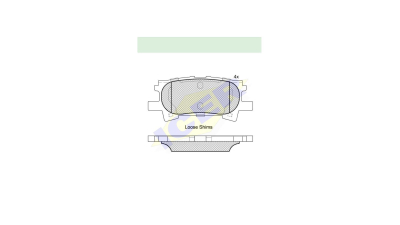 Set placute frana Icer 181751, parte montare : Punte Spate