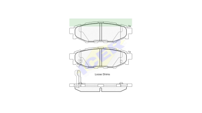 Set placute frana Icer 181759, parte montare : Punte Spate
