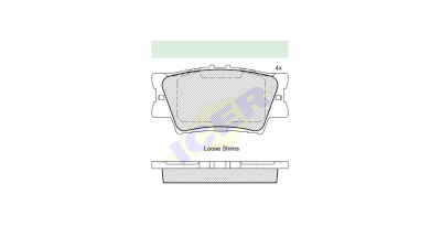 Set placute frana Icer 181761, parte montare : Punte Spate