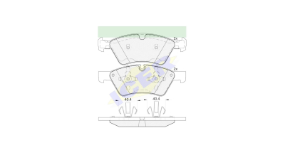 Set placute frana Icer 181771, parte montare : Punte Fata