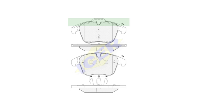 Set placute frana Icer 181775, parte montare : Punte Fata