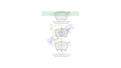 Set placute frana Icer 181777, parte montare : Punte Fata