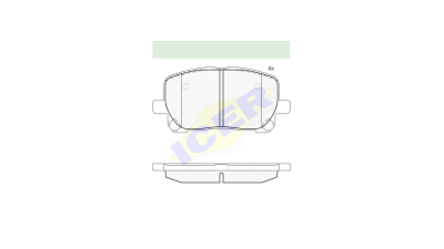 Set placute frana Icer 181820, parte montare : Punte Fata