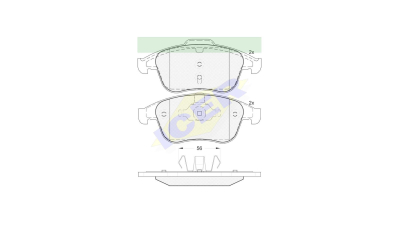 Placute frana ICER IE181859, Fata
