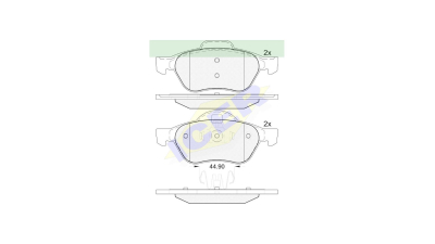Set placute frana Icer 181860, parte montare : Punte Fata