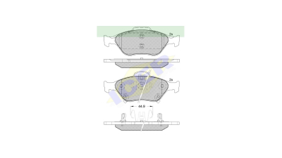 Set placute frana Icer 181877, parte montare : Punte Fata