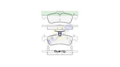 Set placute frana Icer 181878, parte montare : Punte Spate