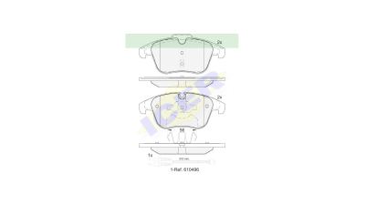 Set placute frana Icer 181886203, parte montare : Punte Fata