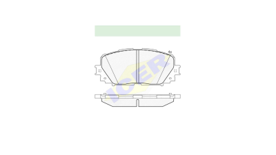 Set placute frana Icer 181898, parte montare : Punte Fata