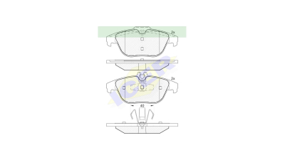 Placute frana ICER IE181900, Spate